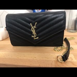 Ysl clutch with strap